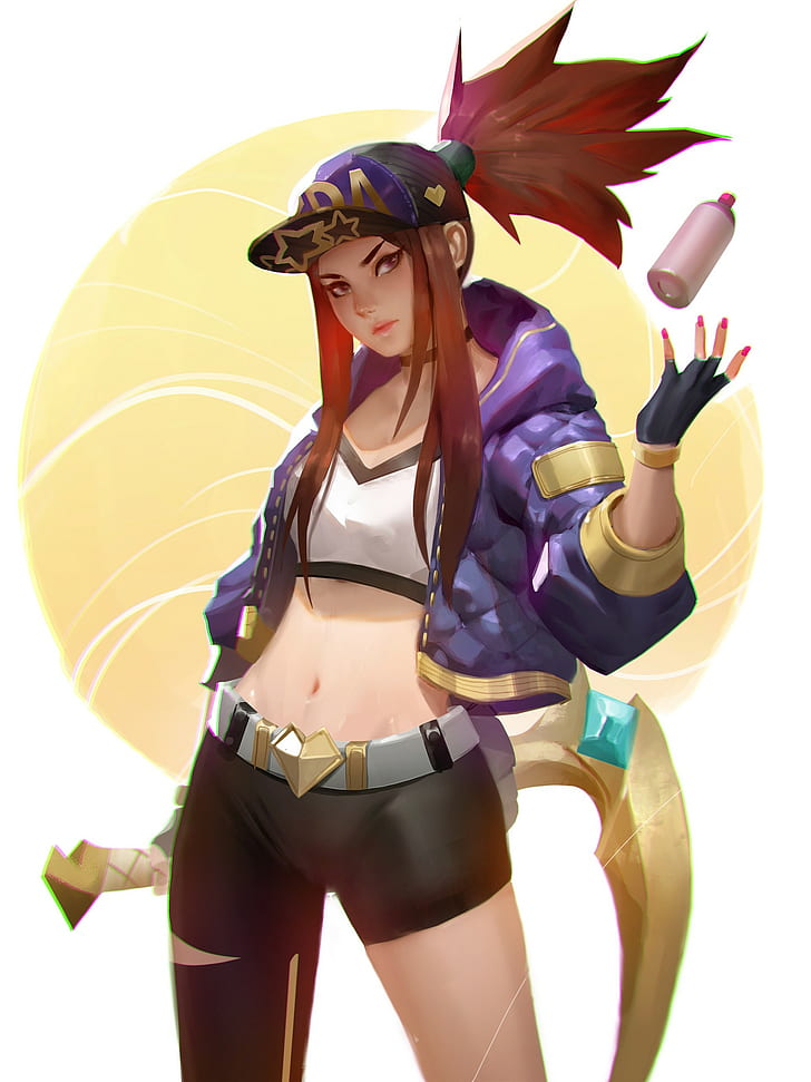 Akali, Akali , Video Games, Video Game Art, Hd Wallpaper - Fanart K Da Akali - HD Wallpaper 