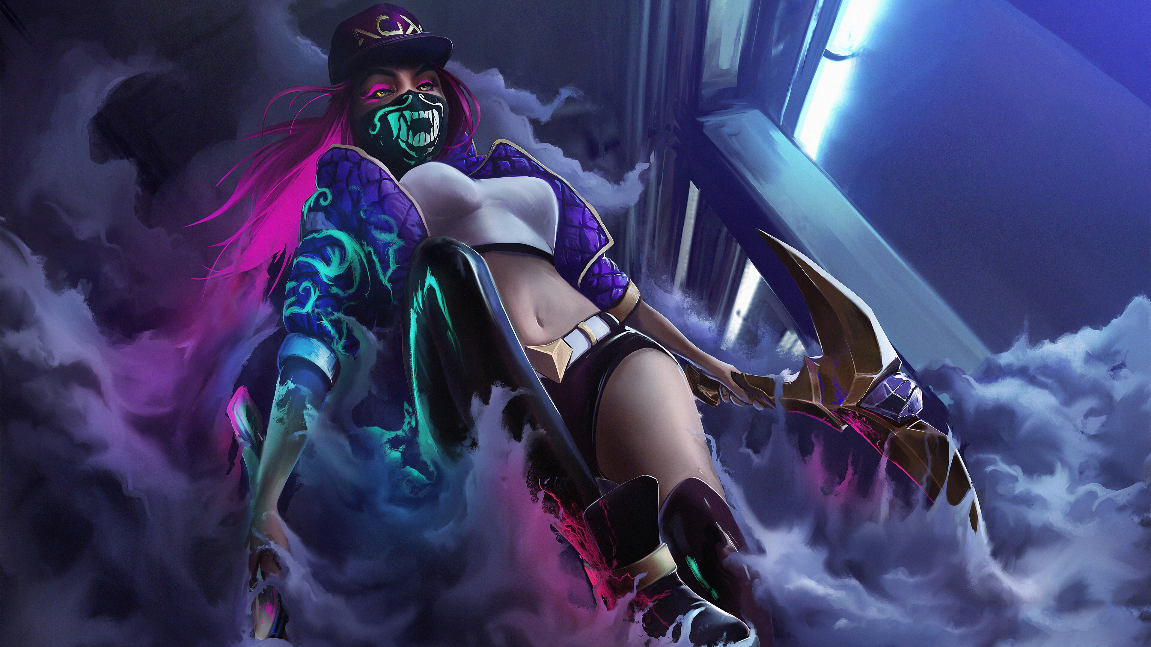 Kda Akali Lolart 8o - Lol Wallpaper Hd Kda - HD Wallpaper 