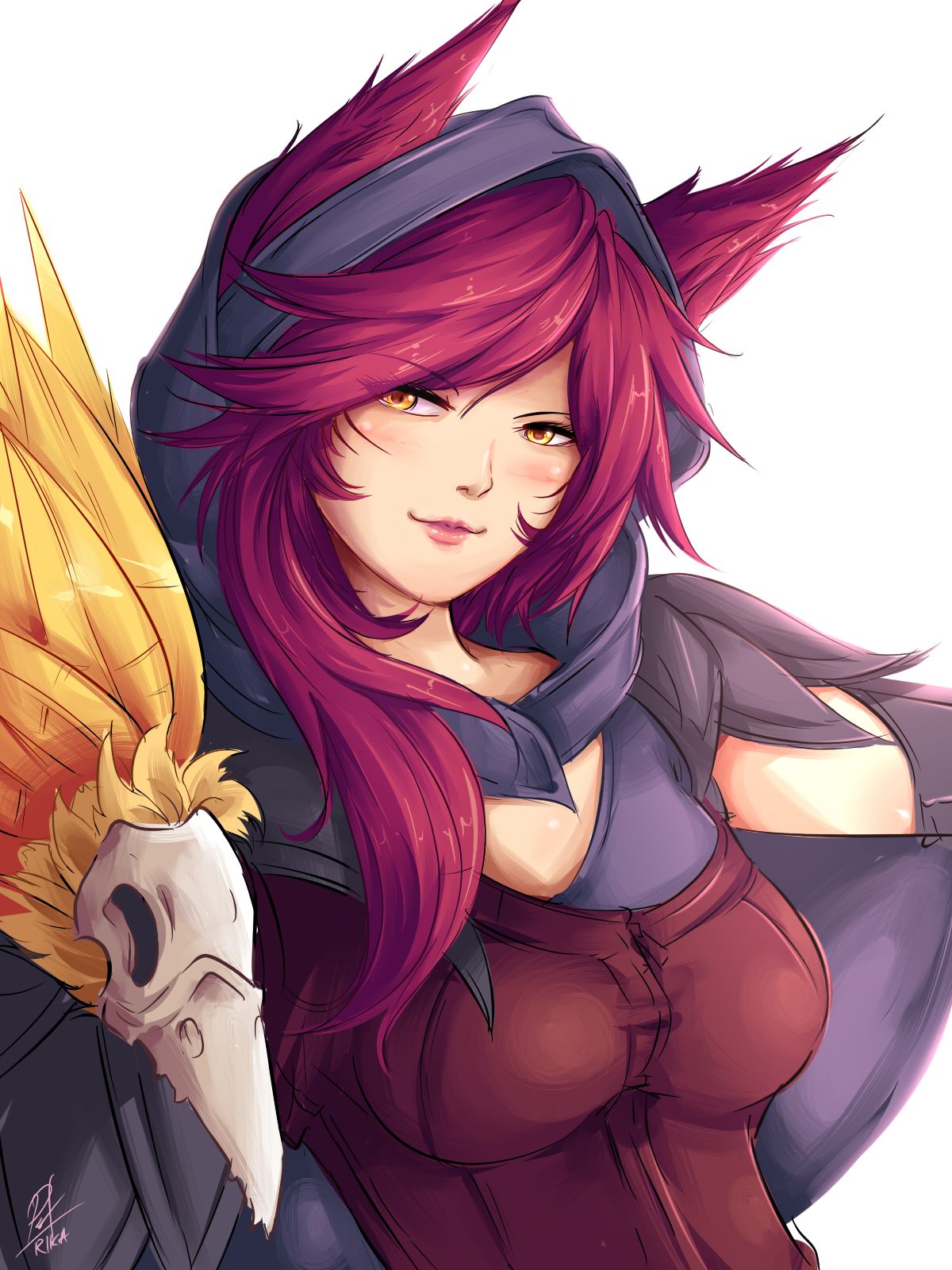 Lol Xayah Fanart - HD Wallpaper 