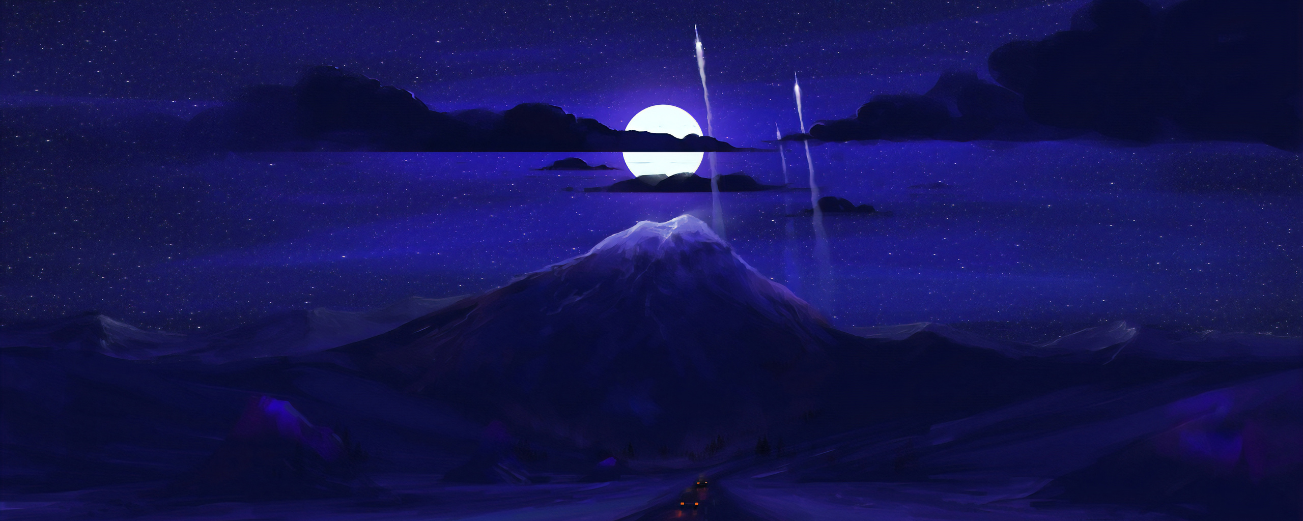 Dark Moon Wallpaper - HD Wallpaper 