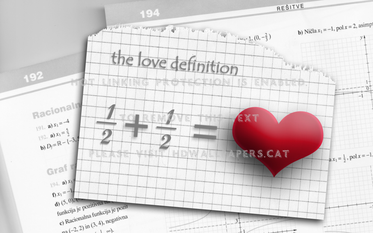 Definition Of Love Half Equals Plus Heart - 1440x900 Wallpaper Definition Of Love Half Equals Plus Heart - 1440x900 Wallpaper