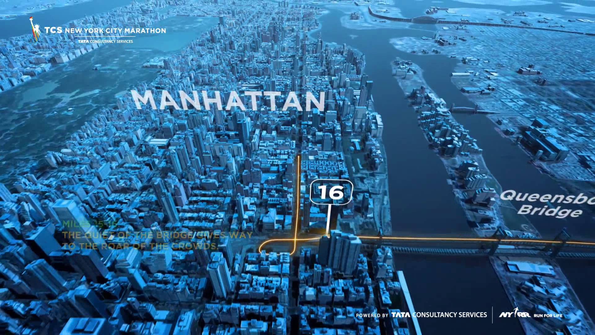 Blue New York Marathon - HD Wallpaper 