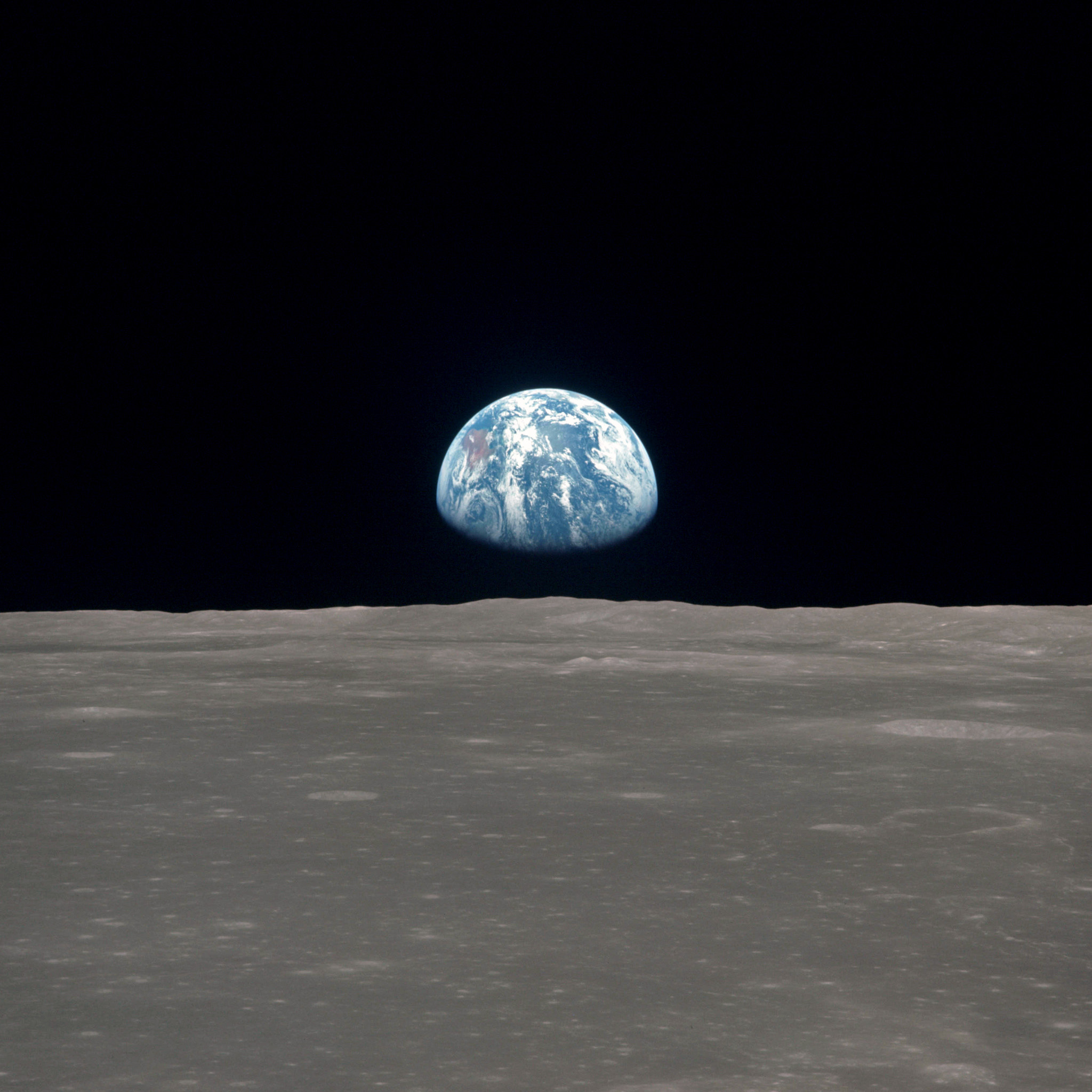As11 44 6550 Planet Earth Seen From The Moon Ipad Wallpaper - Space Wallpaper Iphone Nasa - HD Wallpaper 