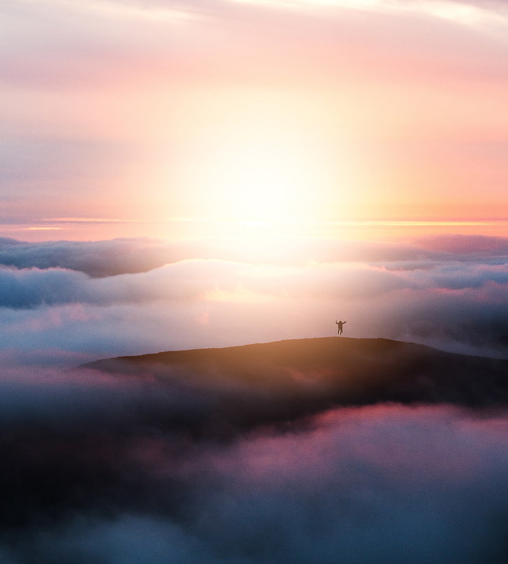 San Luis Obispo, Sunrise, Mountains, Clouds, Sky, Sunset, - Sunset - HD Wallpaper 