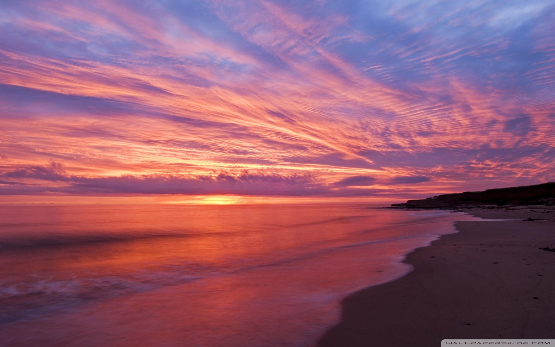 Wide 
 Data Src Sunrise Beach Wallpaper Iphone - Sunsets In Cancun Mexico - HD Wallpaper 