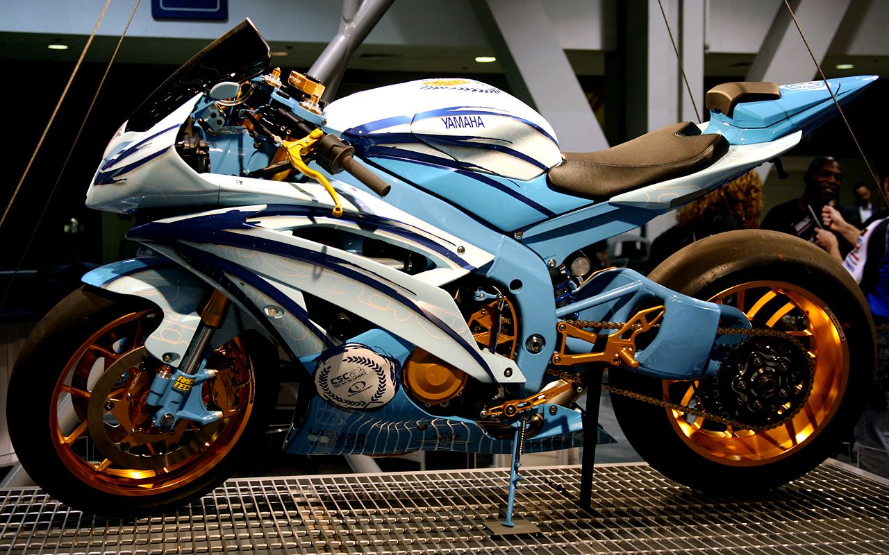 Yamaha R6 Wallpaper - Yamaha R6 Custom Paint - HD Wallpaper 