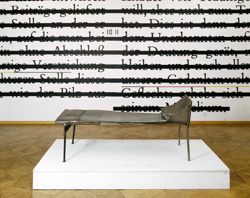 Joseph Kosuth, Zero & Not , With Franz West, Liège - Bench - HD Wallpaper 