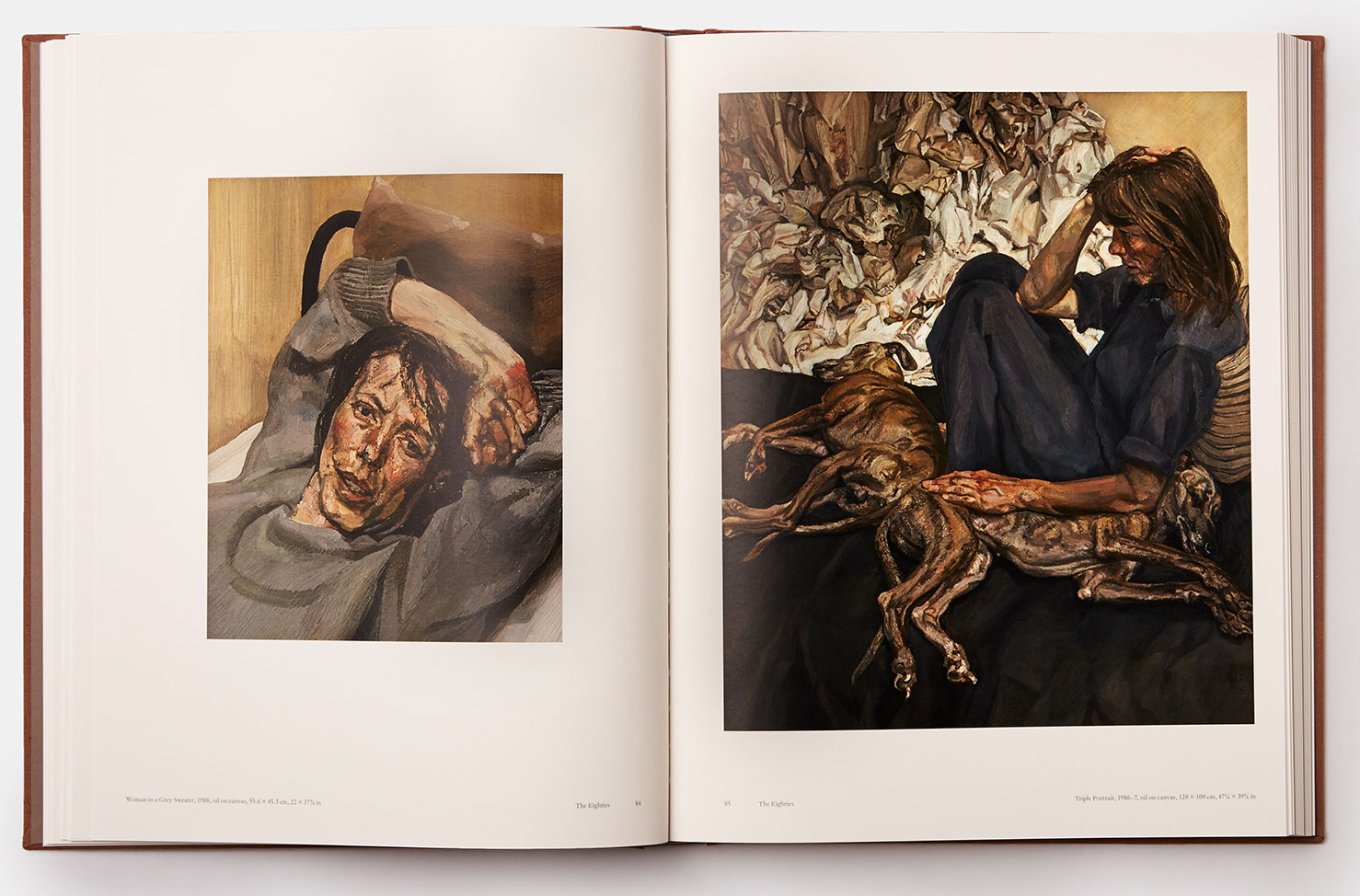 A Spread From Volume Two Of Our Lucian Freud Book, - Woman In A Grey Sweater - HD Wallpaper 