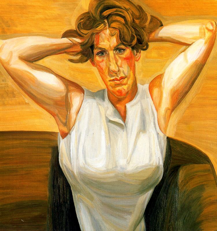Lucian Freud Figure With Bare Arms - HD Wallpaper 