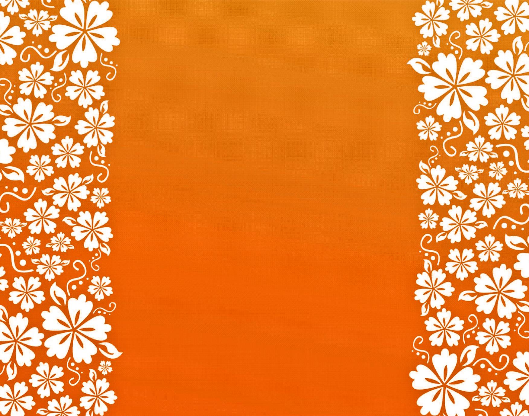 Orange Tropical Vacation Border Backgrounds - Background Images With Borders - HD Wallpaper 