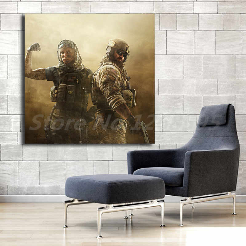 Wallpaper Blackbeard Valkyrie Rainbow Six Siege Canvas - שעון קיר מדבקה - HD Wallpaper 