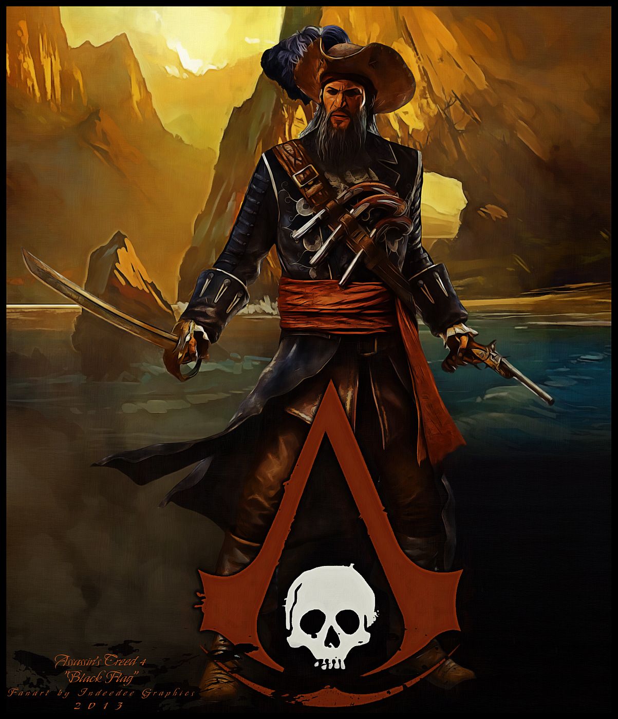 Ac Black Flag Thatch - HD Wallpaper 