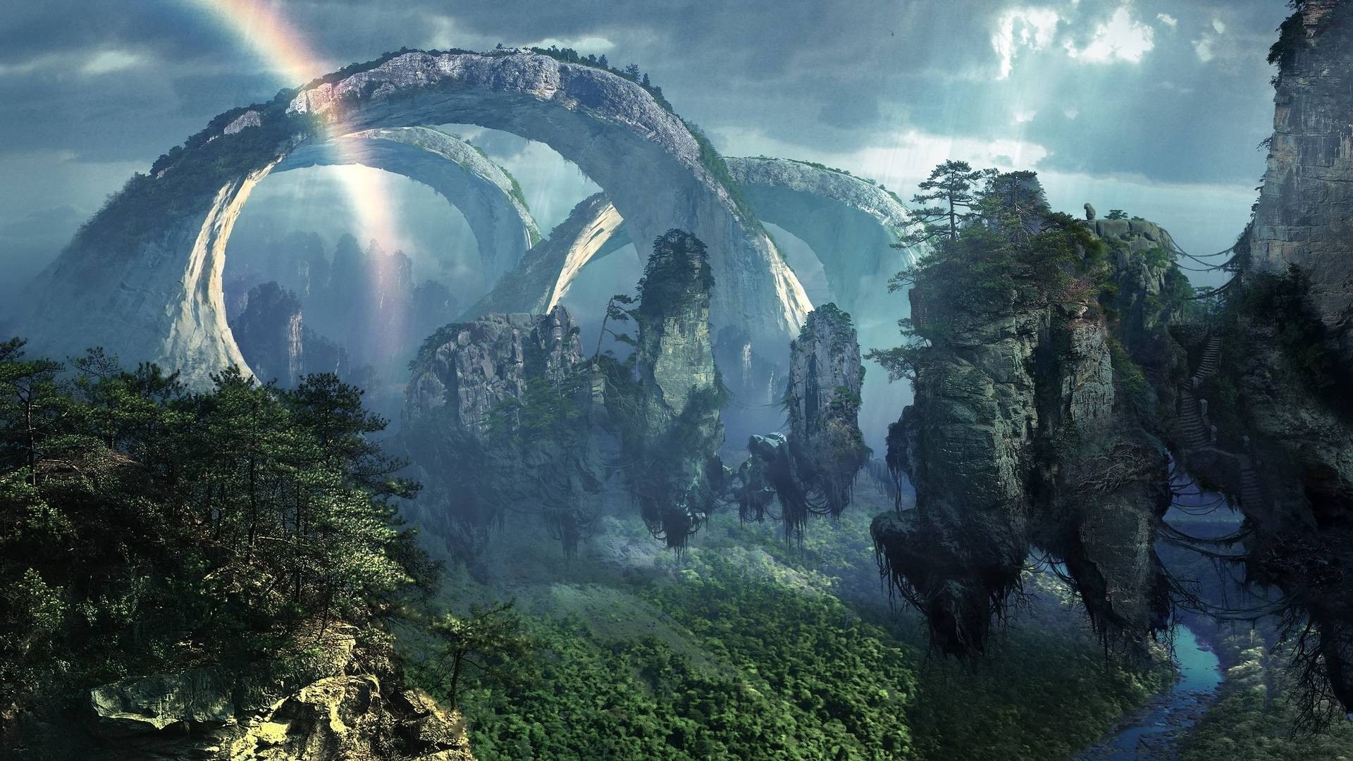 Epic Fantasy Wallpaper Desktop Free Download &gt - Avatar Background - HD Wallpaper 