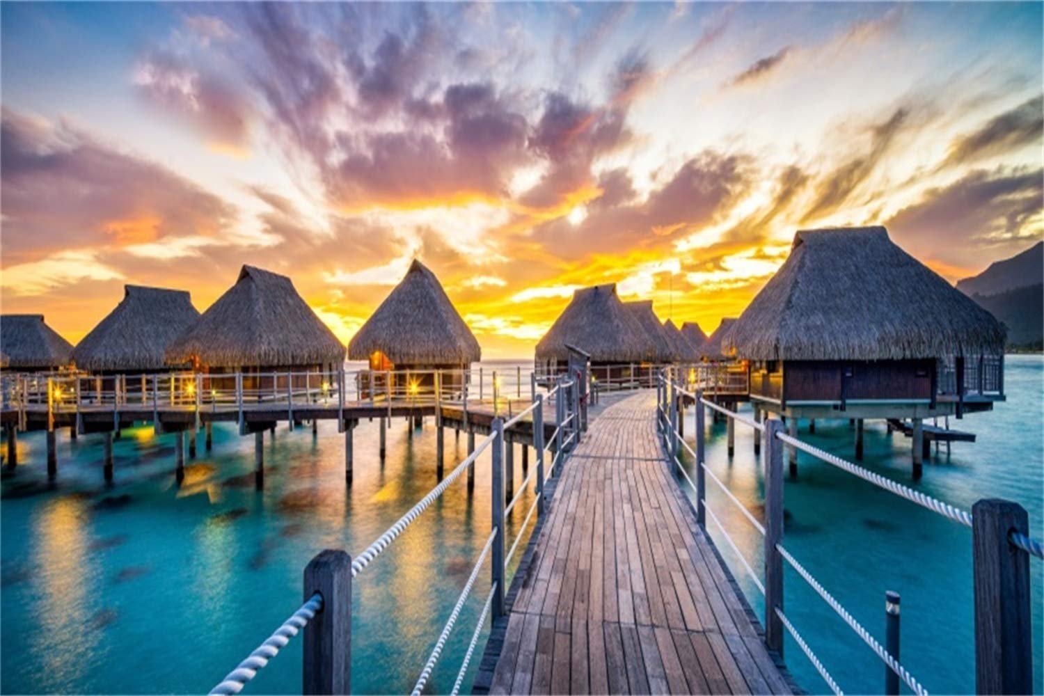 Hawaii Sonnenuntergang Südsee Insel Sunset In Südsee - HD Wallpaper 