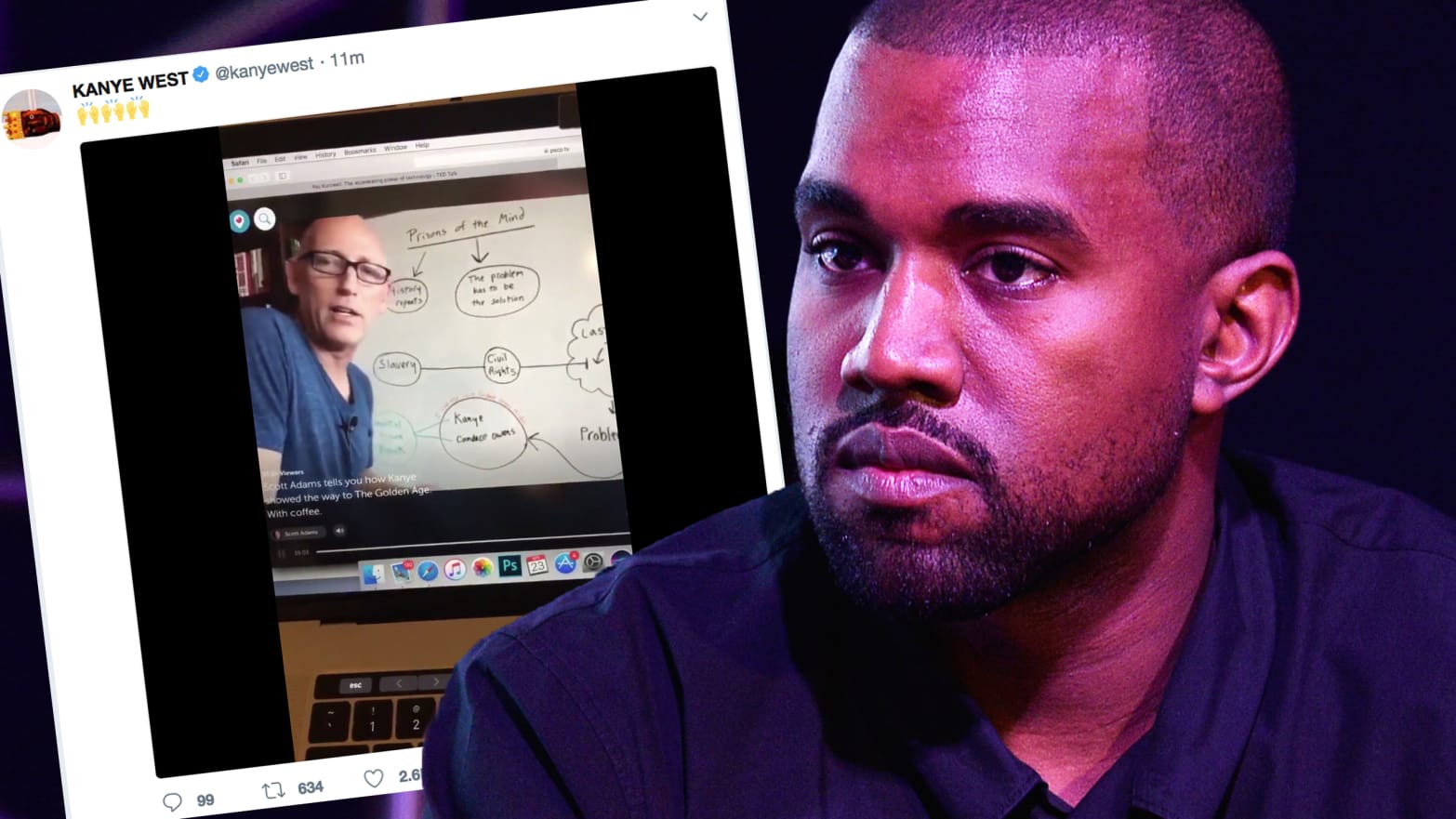 Kanye West Half Beast - HD Wallpaper 