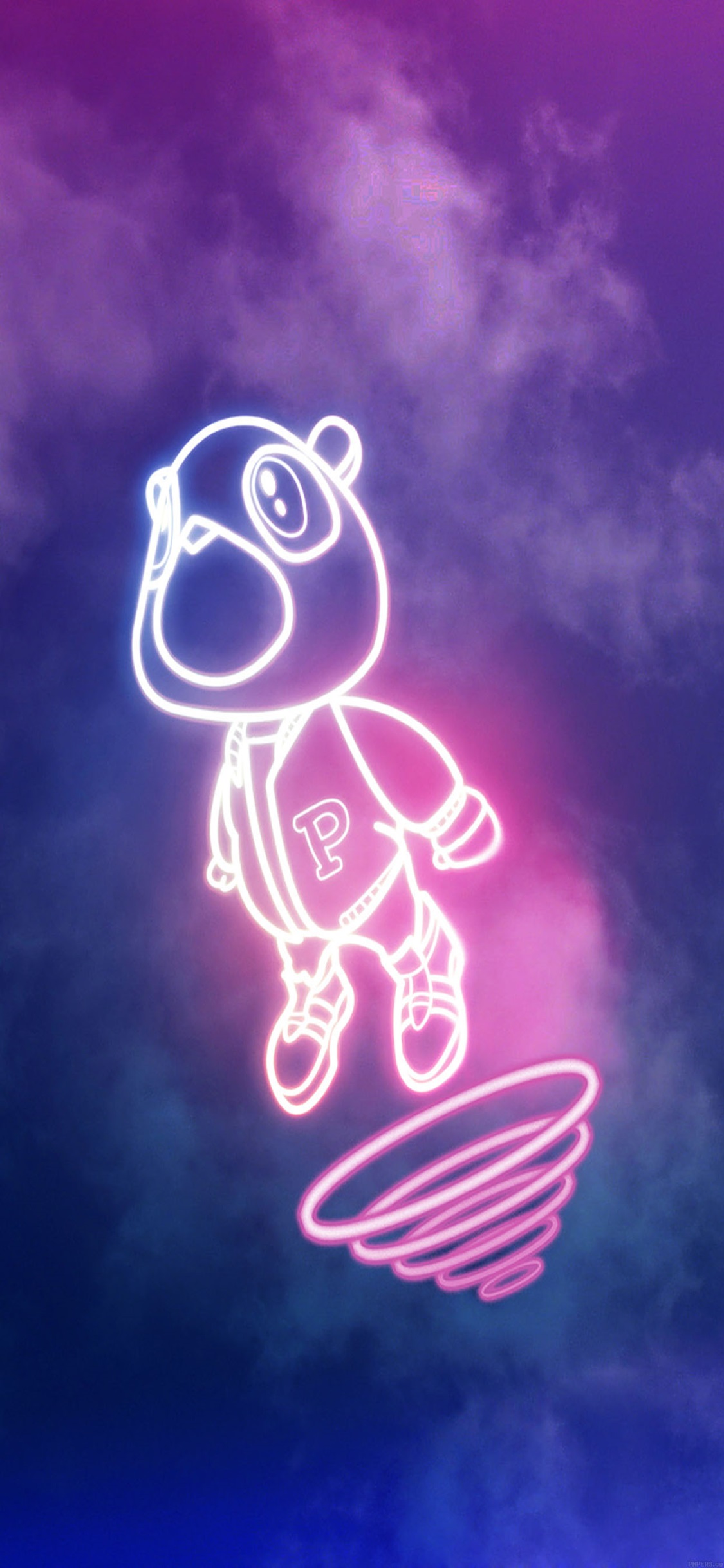 Aa79 Wallpaper Drop Out Bear Of Kanye Illust Music - Kanye West Graduation Bear Iphone - HD Wallpaper 