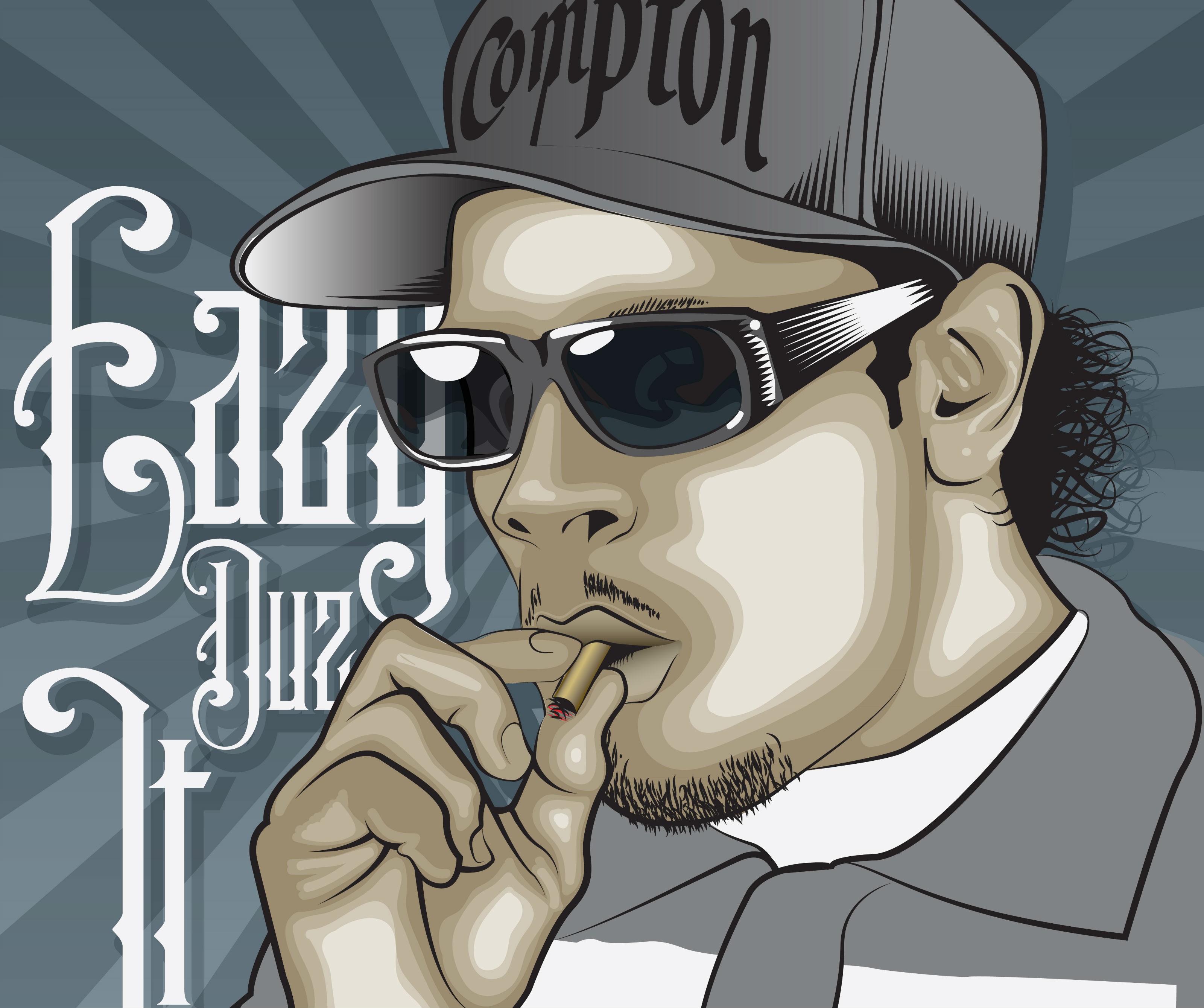 Cartoon Eazy E - HD Wallpaper 