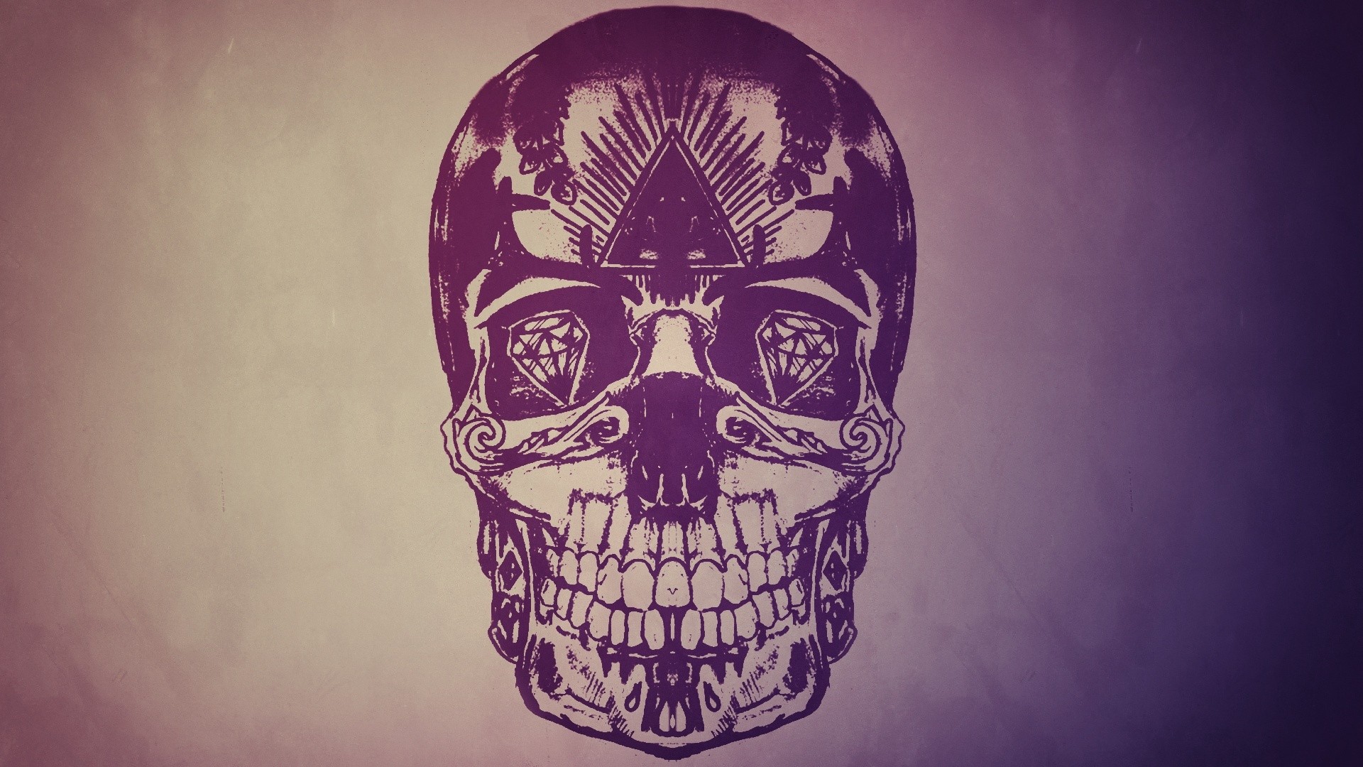 Hd Wallpaper Skull Pink - HD Wallpaper 