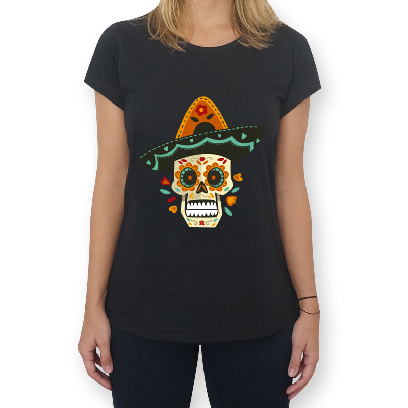 Camiseta Caveira Mexicana De Juliana Martinina - HD Wallpaper 