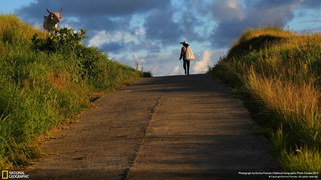 Batanes Sunset-national Geographic Wallpaper2014 - Hiking - HD Wallpaper 