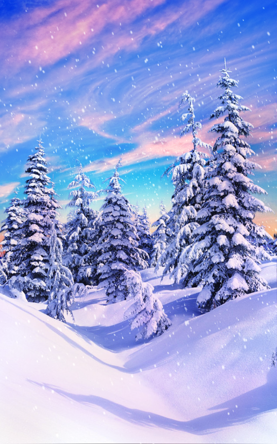 Free Live Winter Wallpaper - Christmas Scene Phone - HD Wallpaper 