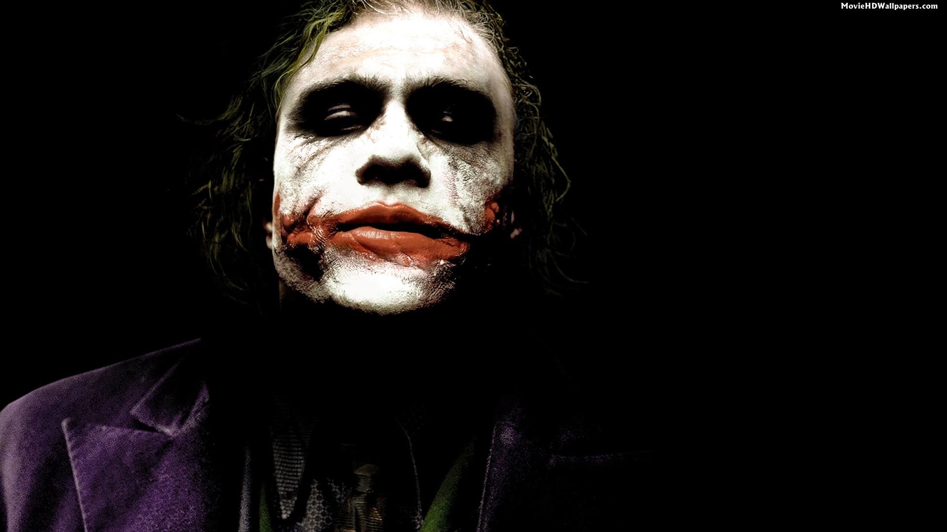 Dark Knight Joker Scary - HD Wallpaper 