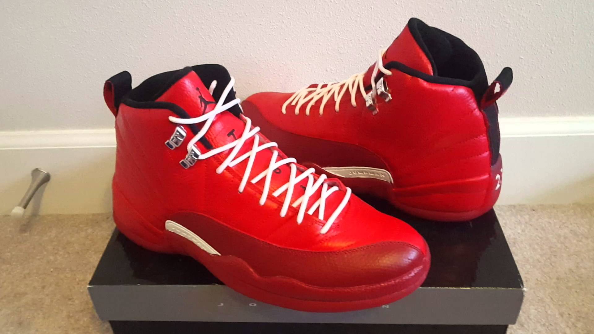 Jordan 12 Gym Red Custom - HD Wallpaper 