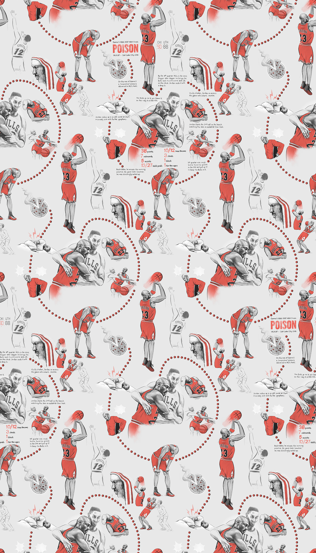 Michael Jordan Last Shot And Flu Game Wallpaper - Jordan Wallpaper Flu Game - HD Wallpaper 