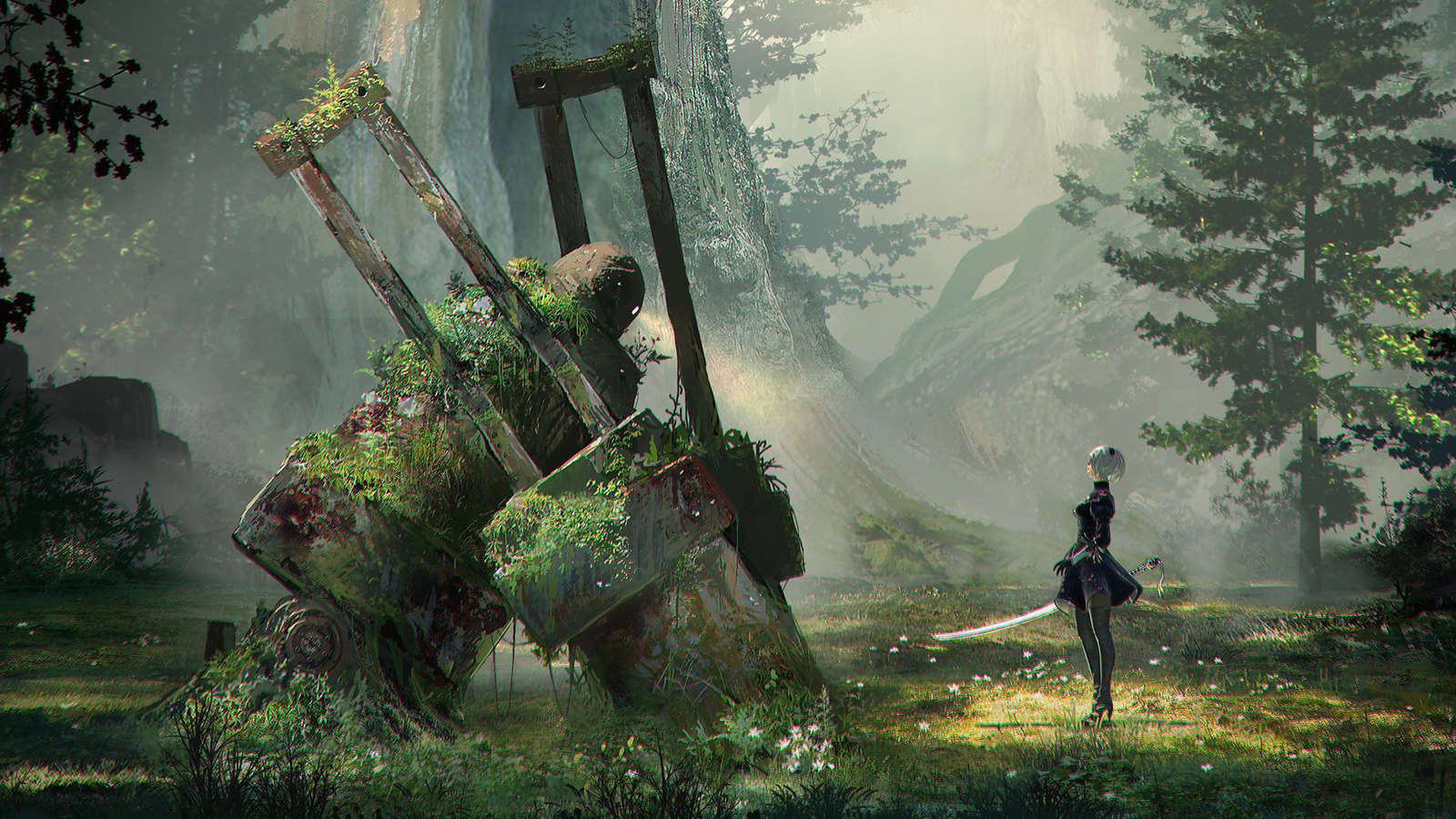 Nier - Automata - Nier Automata Forest Kingdom - HD Wallpaper 