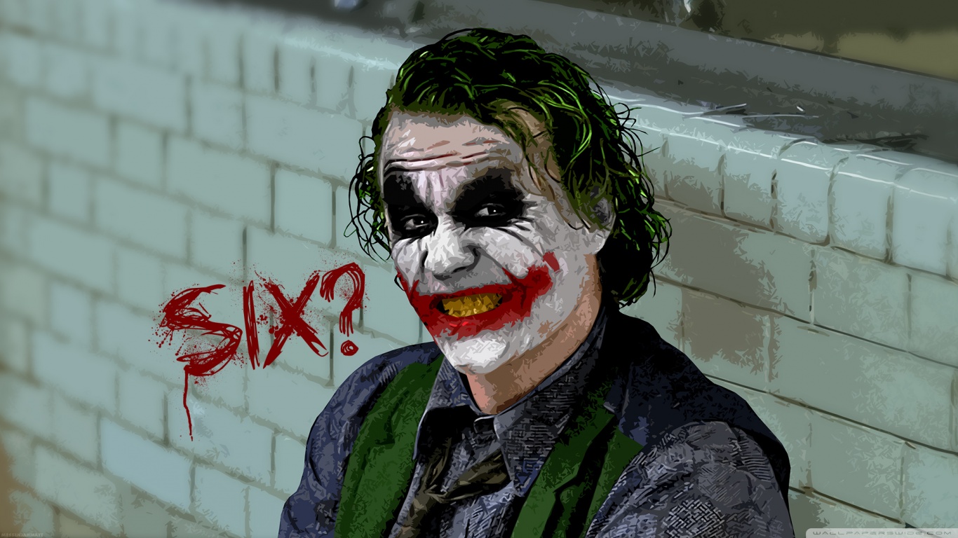 Dark Knight Joker Six - HD Wallpaper 