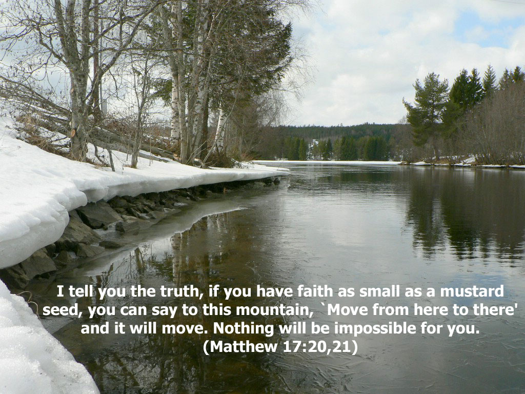 20-21 Christian Wallpaper Free Download - Matthew 17 20 Background - HD Wallpaper 