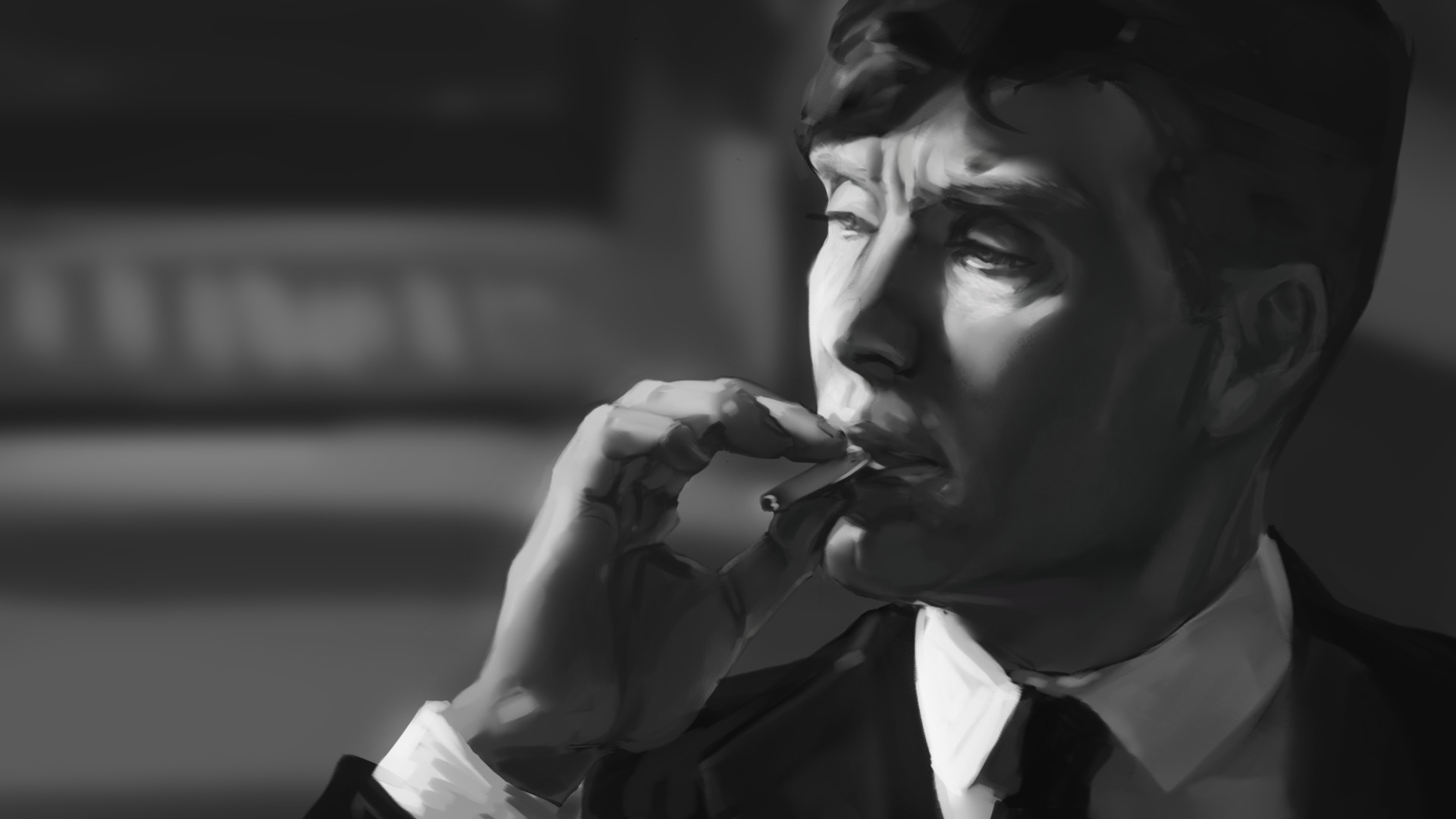 Peaky Blinders Wallpaper Black And White 1920x1080 Wallpaper 