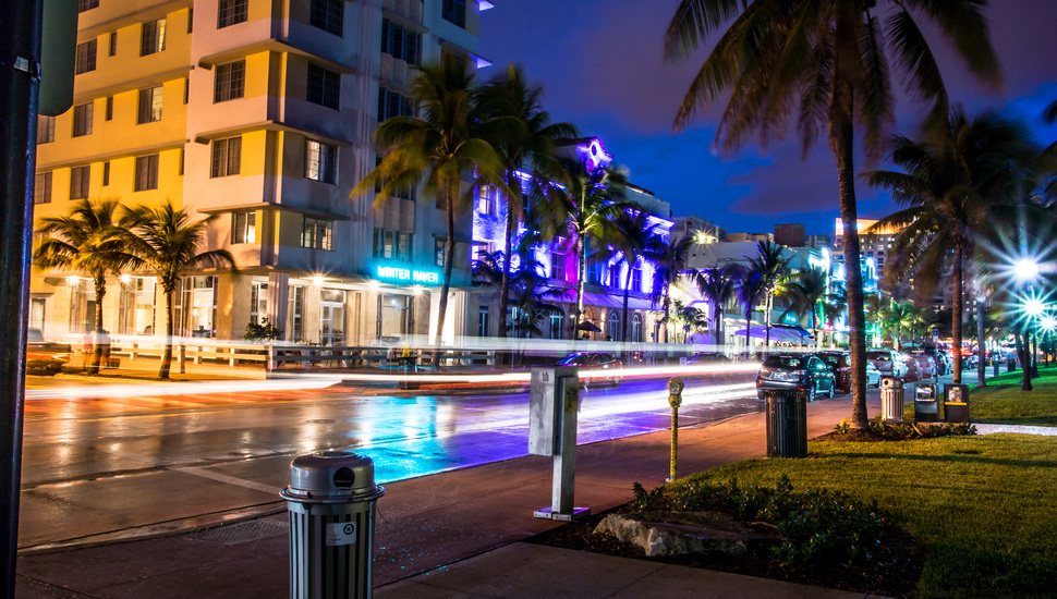Vice City, Street, Miami, Lights, Florida, Miami, Florida, - Miami Florida Vice City - HD Wallpaper 