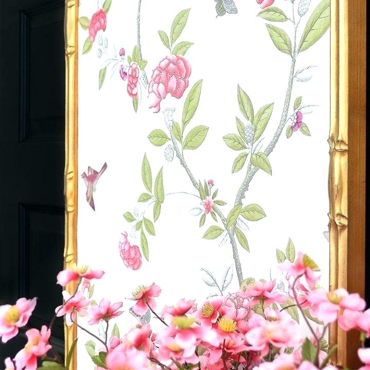 Pink Chinoiserie Wallpaper Panels Toile - Pink Bamboo Wallpaper Print - HD Wallpaper 