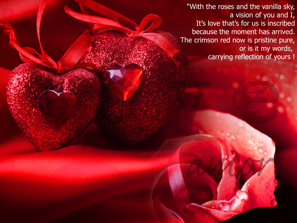 Love Wallpaper Download - Love Quotes Red Roses - 1024x768 Wallpaper -  