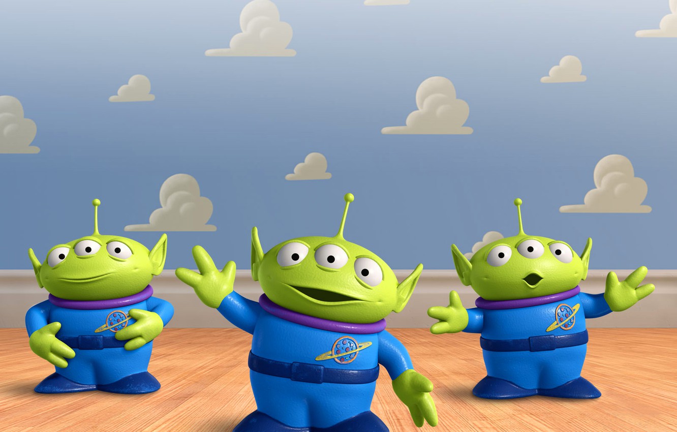 Photo Wallpaper Aliens, Claw, Toy Story, Toystory, - Alien Toy Story Characters - HD Wallpaper 