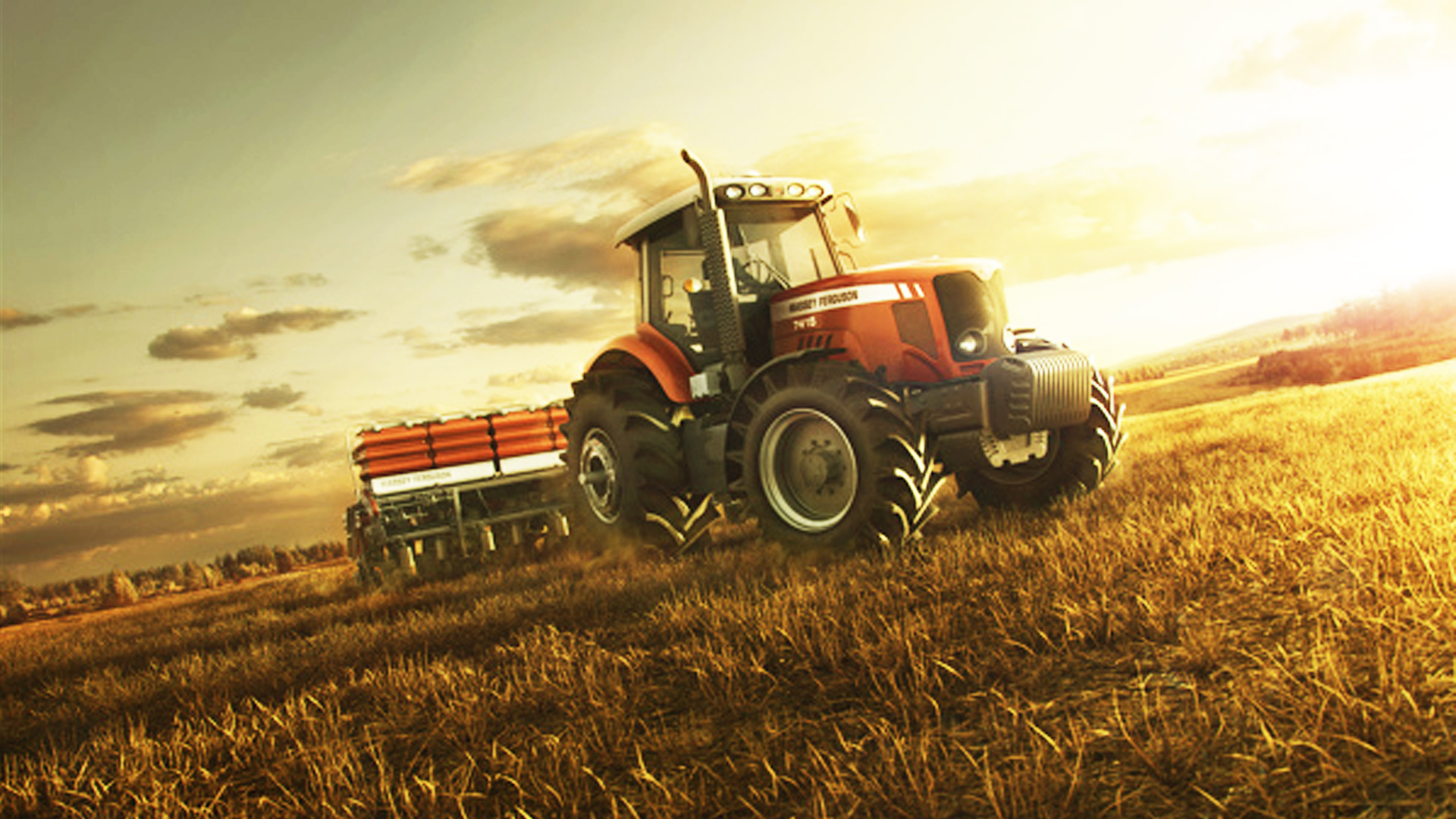 Farm Machinery Wallpaper Hd - Massey Ferguson Wallpaper Hd - HD Wallpaper 