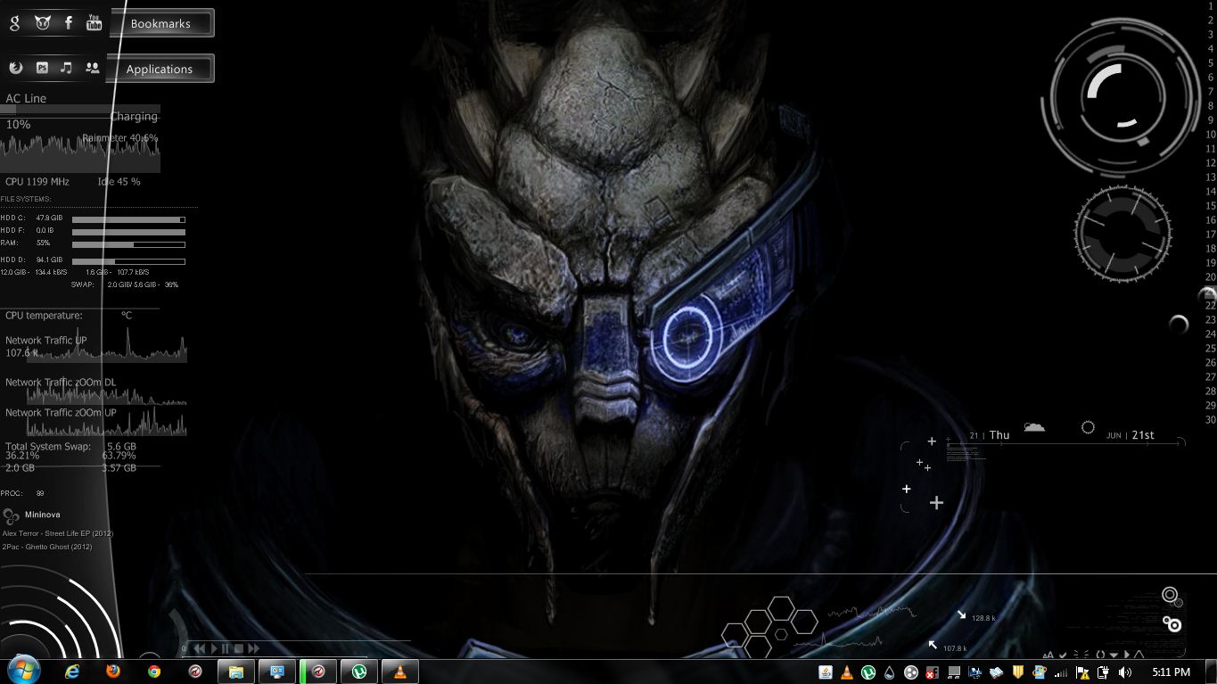 My Wallpaper 
yes With Rainmeter - HD Wallpaper 