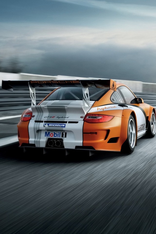 Hd Porsche Iphone 4 Wallpapers - Cars On Racing Tracks - HD Wallpaper 