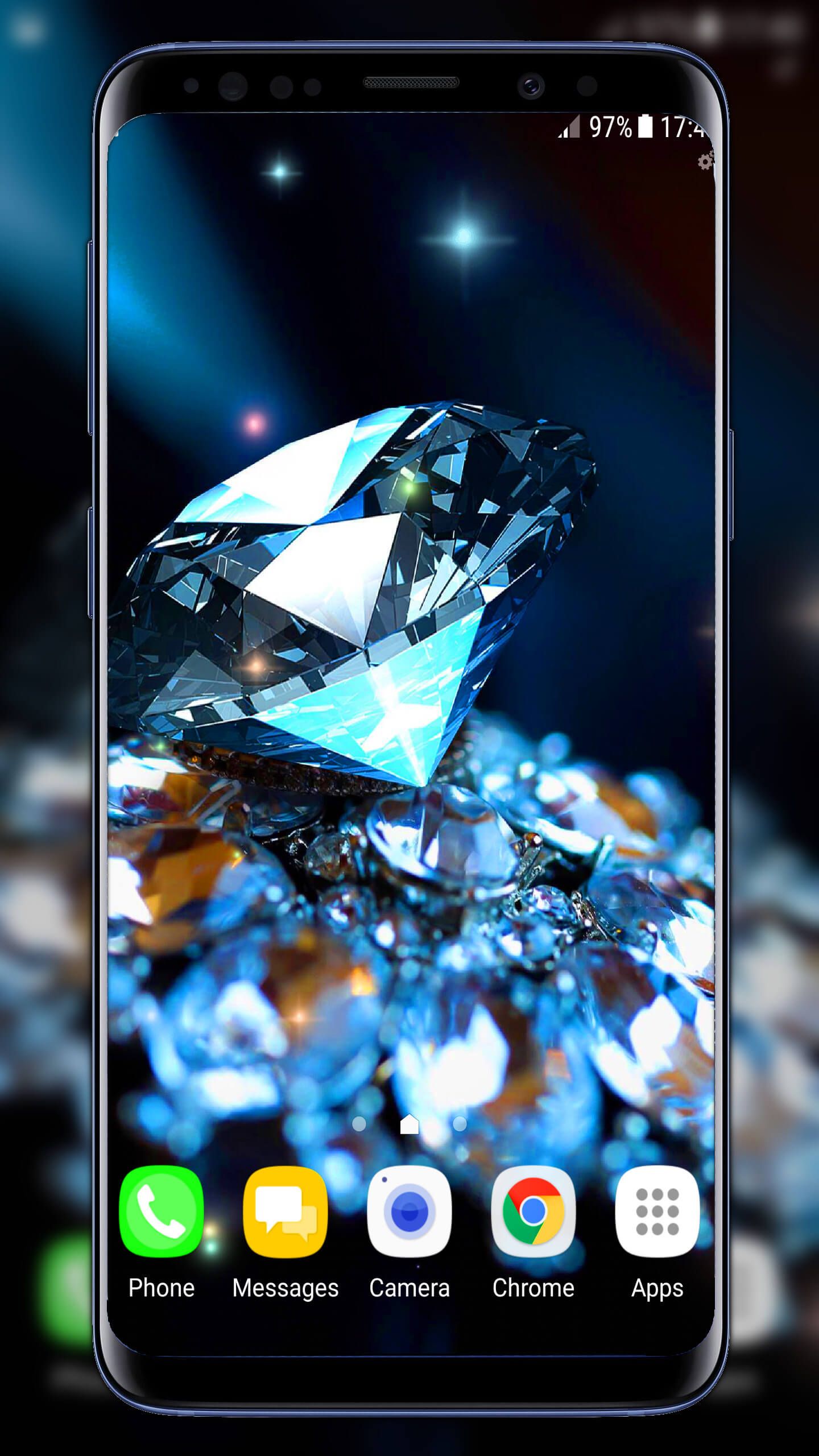 Android Hd Wallpaper Of Diamond - HD Wallpaper 