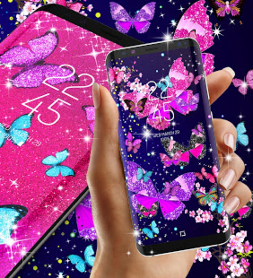 Glitter Butterfly Live Wallpaper - HD Wallpaper 
