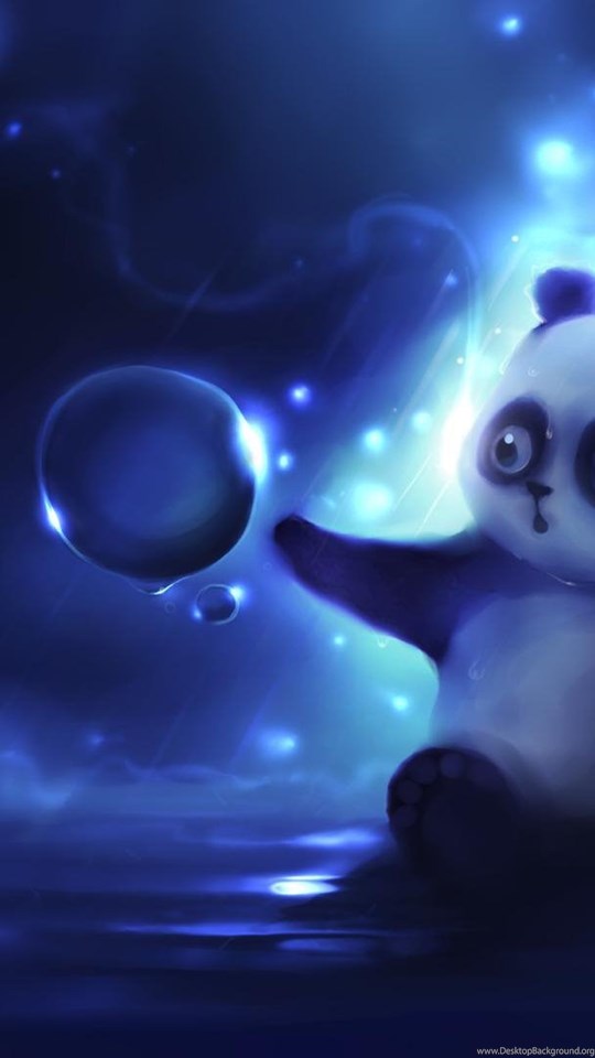 Cute Animated Panda Download Beautiful Animated Desktop - Cute Panda At Water - HD Wallpaper 