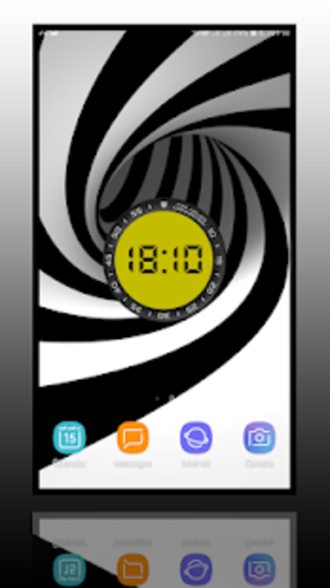 Digital Clock Widget 3d Live Wallpapers 4k - Black And White - HD Wallpaper 
