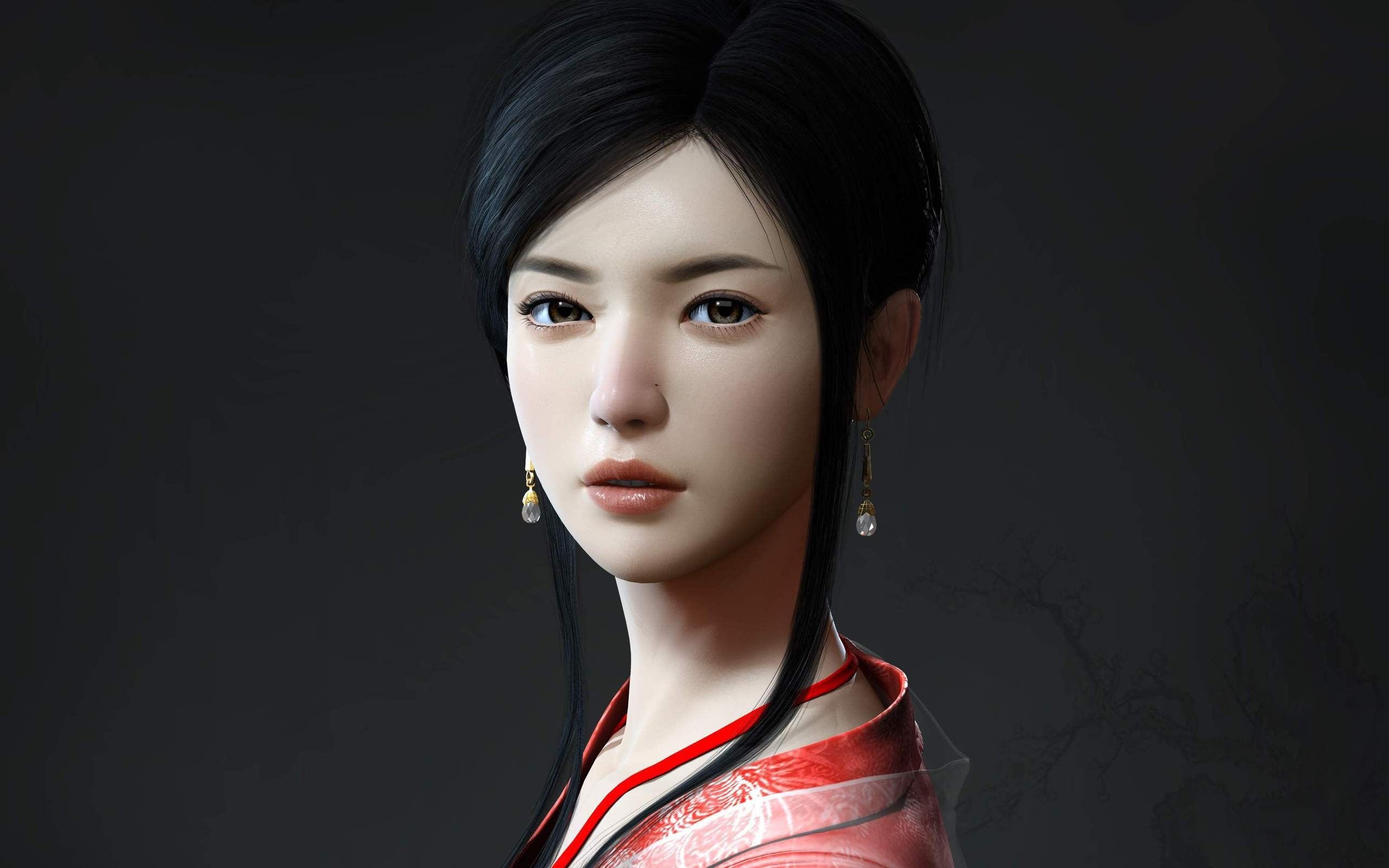 Asian 3d Girl Widescreen Wallpaper - Beautiful Ancient Chinese Girl - HD Wallpaper 