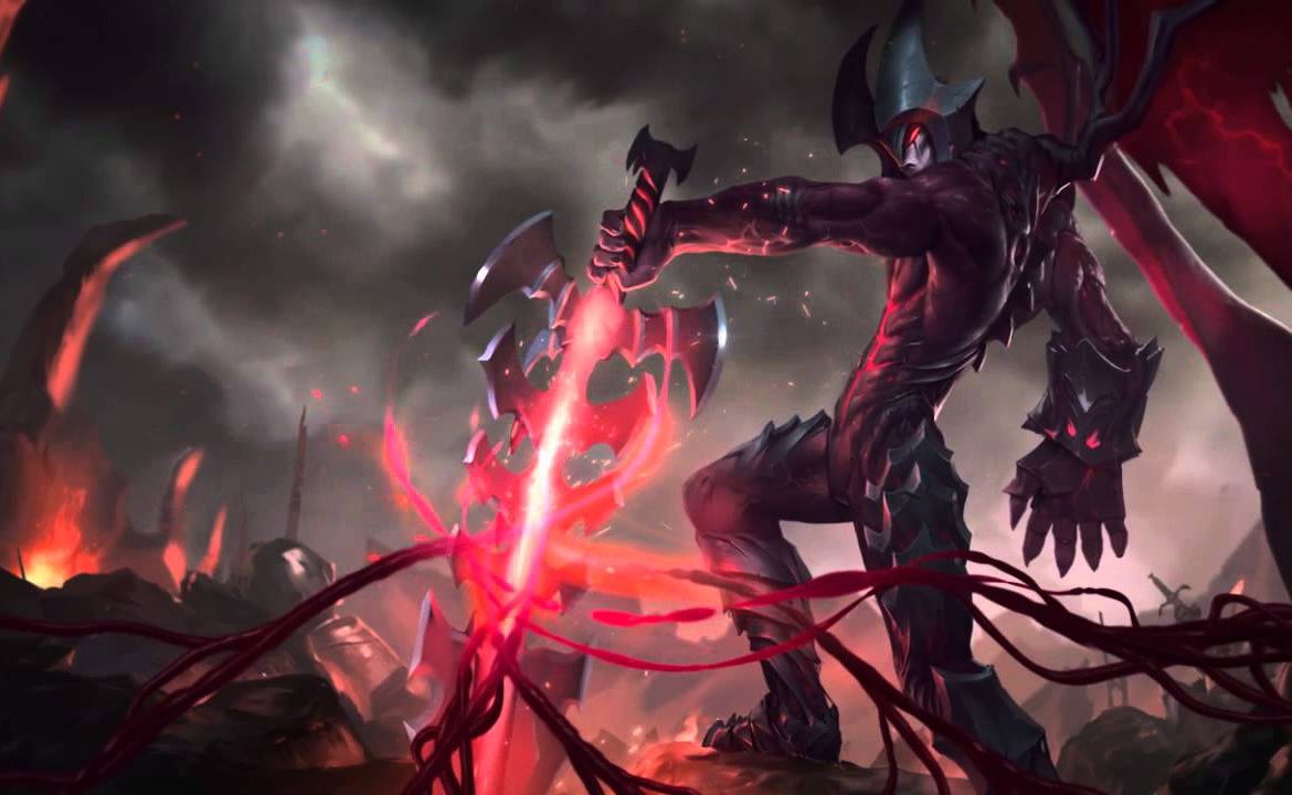 Old Aatrox Splash Art - HD Wallpaper 