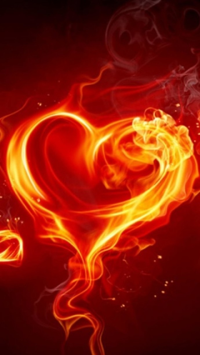 3d Moving Wallpaper For Mobile Phone - Imagenes De Corazones En Llamas - HD Wallpaper 