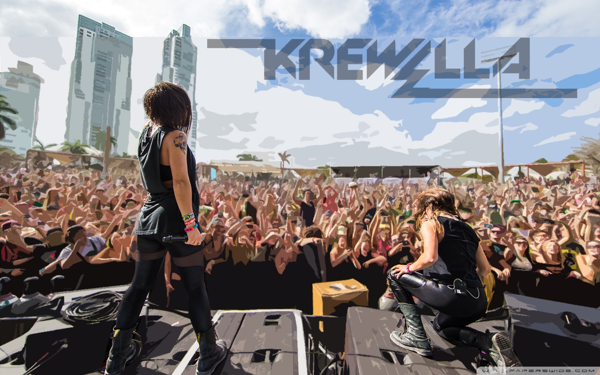 Krewella Ultra Music Festival 2014 - HD Wallpaper 