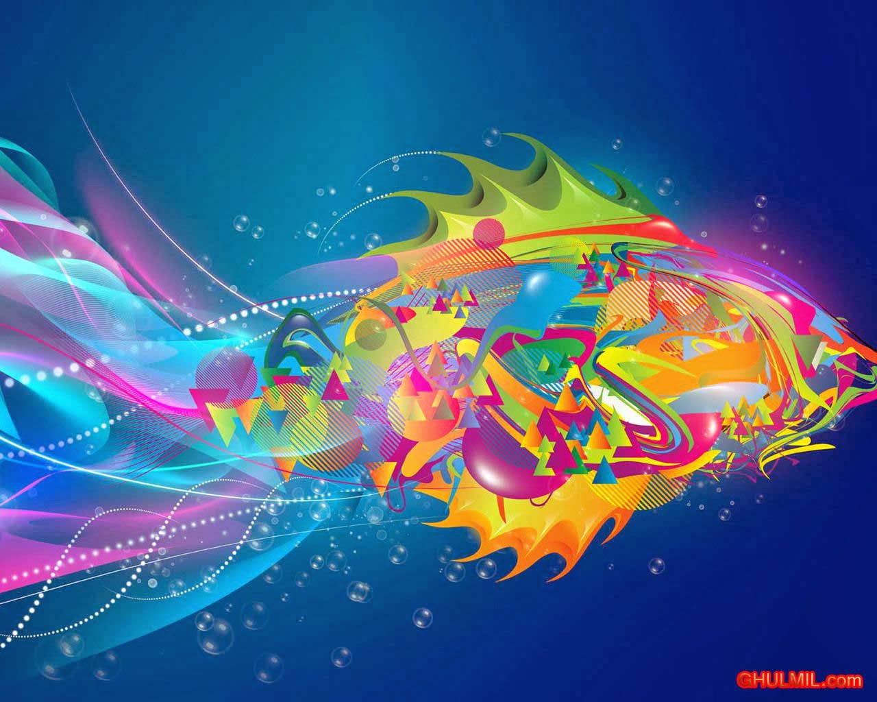 Colorful Fish - HD Wallpaper 