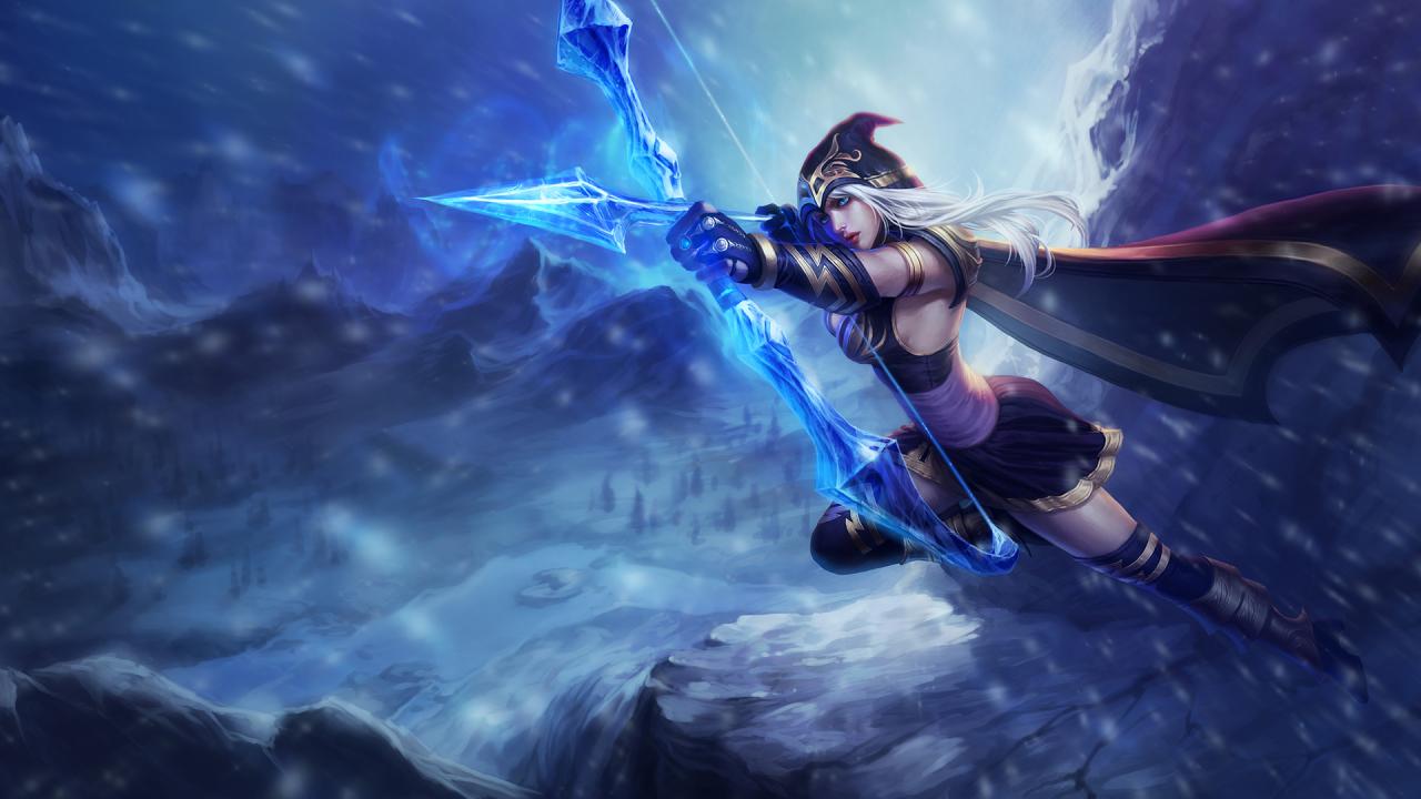 Lol Ashe Splash Art - HD Wallpaper 