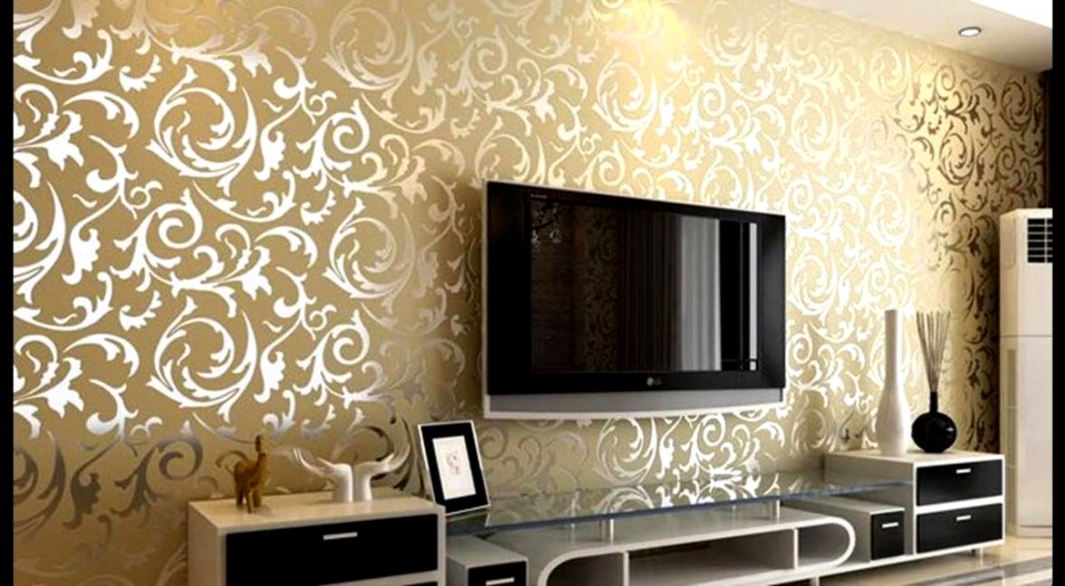 Wallpaper Design For Living Room Home Decoration Ideas Of Wall Paper 1177x648 Teahub Io - Wallpapers For Home Decoration